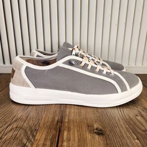 Hey Dude Gray and White Flats